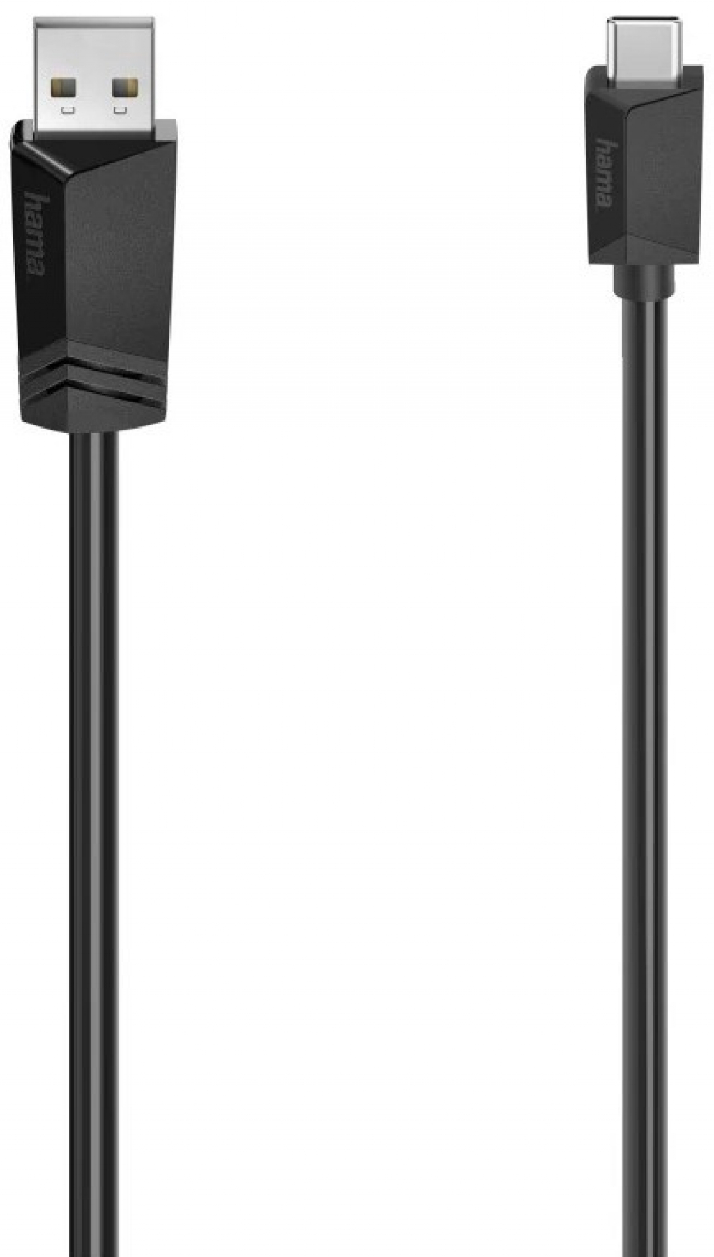 Кабел HAMA 200631 USB-C мъжко  USB 2.0 A мъжко, 480Mbit/s 0,75м, черен